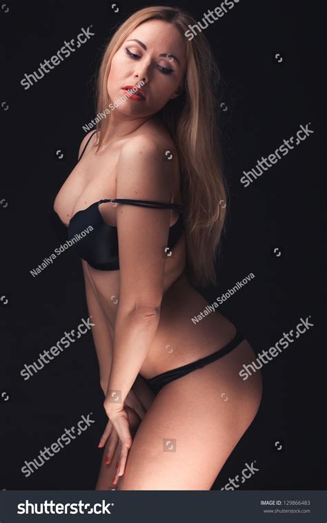 Beautiful Sexy Woman Wearing Sensual Lingerie Stock Photo 129866483 Shutterstock