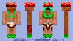 Creeper In Bikini Minecraft Skin