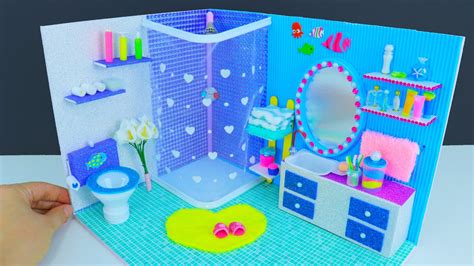 Diy Miniature Dollhouse Frozen Bathroom Youtube