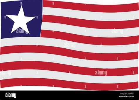 Liberian flag vector illustration symbol design Stock Vector Image ...