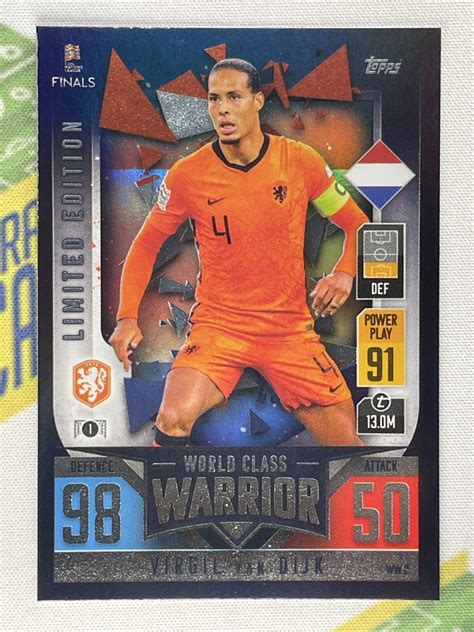 Ww Virgil Van Dijk Netherlands World Class Warrior Limited Edition