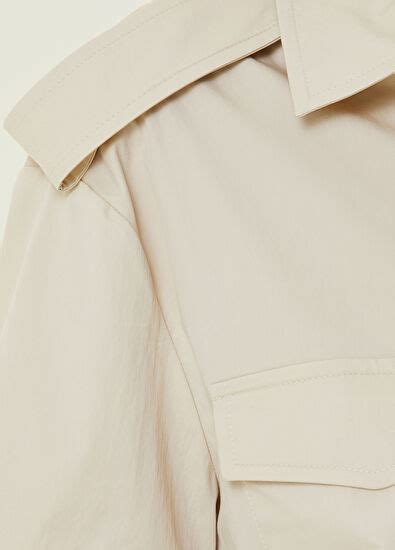 Academia Nude Apoletli Kısa Gömlek Nude