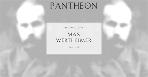 max wertheimer biography pantheon