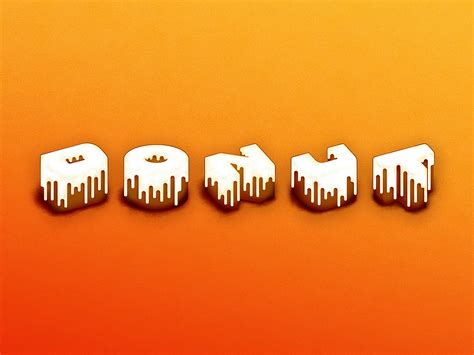 Donut Letters by Nate Eaton on Dribbble