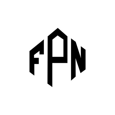 Diseño De Logotipo De Letra Fpn Con Forma De Polígono Diseño De