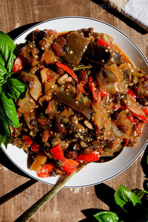 Easy Sicilian Eggplant Caponata Recipe How To Make Living The Gourmet