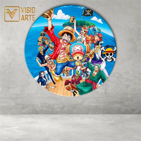 Painel Redondo Sublimado Em Tecido 3D ONE PIECE Shopee Brasil