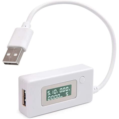 Tester Tensiune Curent Incarcare USB Ecran LCD Alb EMAG Ro