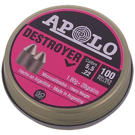 Apolo Destroyer Mm Cal Gr G Air Rifle Pellets Ct