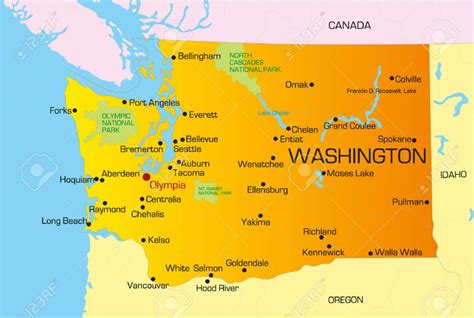 Washington Mapa Mapa