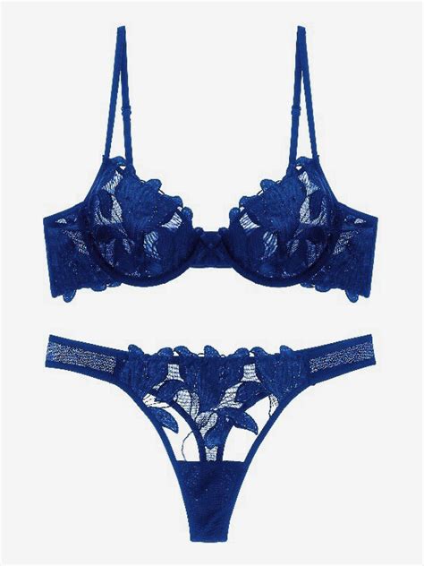 Bridal Lingerie Lace Bra And Panties Set Women S Underwear Milanoo