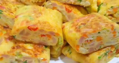 inspirasi menu simpel telur dadar kukus gurih  lembut