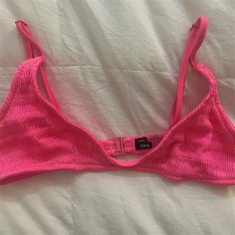 Triangl Women S Pink Bikini And Tankini Tops Depop