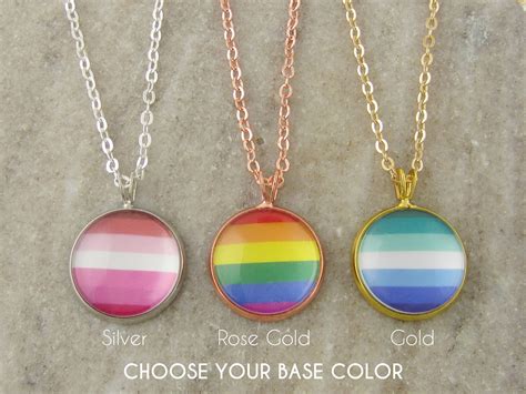 Lgbtq Necklace Queer Gay Pride Jewelry Gender And Sexual Etsy