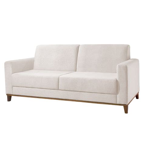 Sofá Living 03 Lugares 2 03 Delta Plataforma Linho Nude MadeiraMadeira