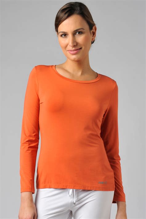 Naked Luxury Modal Long Sleeve Tee W220500