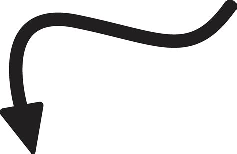 Arrow Png Black Transparent Background Curved Arrow Symbol 27008281