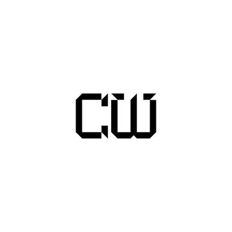 Premium Vector Cw Monogram Logo Design Letter Text Name Symbol