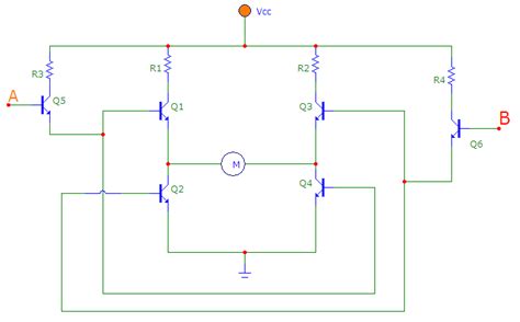 Circuitplanet H Bridge Circuit Using Npn Transistors