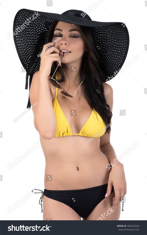 Beautiful Sexy Brunette Girl Posing Bathing Stock Photo 404522824 Shutterstock