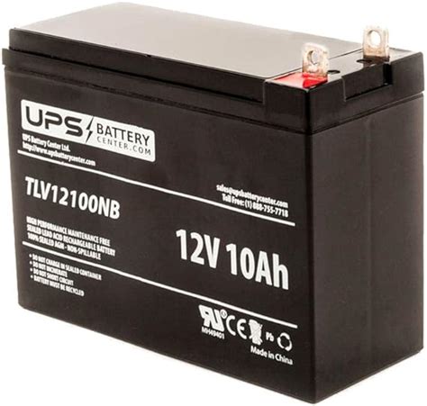 12 Volt 10 Amp Sealed Lead Acid Rechargeable Battery with Nut & Bolt ...