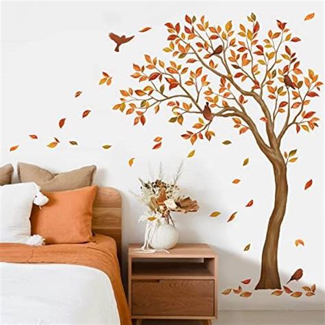 Tree Wall Stickersleaf Wall Stickers Fall Maple Leaf