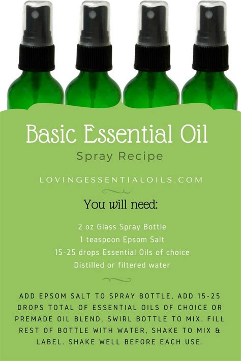 Homemade Essential Oil Sprays Made Easy Recipe Essential Oil Spray Essential Oil Spray