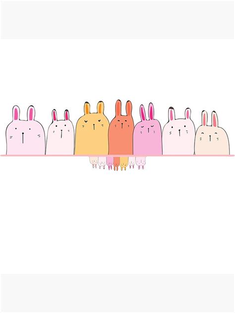 Bunny Team Poster For Sale By Nacidon Redbubble