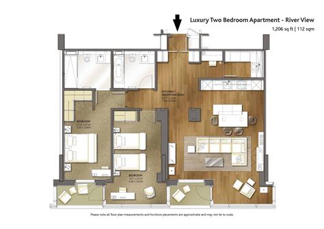 Luxury Two Bedroom Apartment River View | Cheval Three Quays