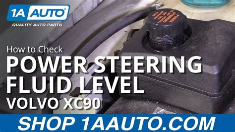 How To Check Power Steering Fluid 03 12 Volvo Xc90 Youtube