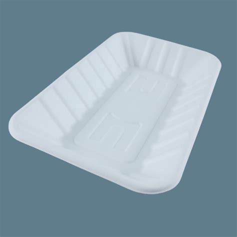 Sugarcane Bagasse Biodegradable Disposable Pulp Meat Trays For Market