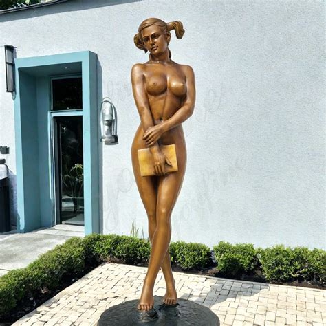 Modern Bronze Standing Nude Sexy Female Sculpture For Sale YouFine