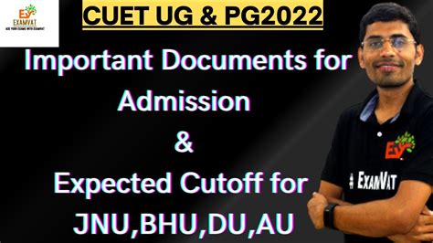 Important Documents For Admission Expected Cutoff 2022 Cuet Ug And Pg 2022 For Jnu Bhu Du