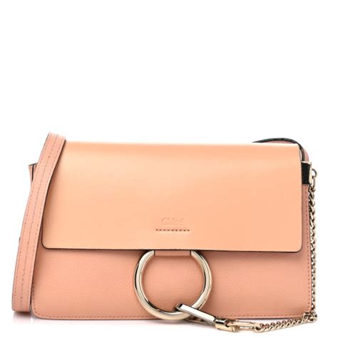 Chloe Calfskin Small Faye Shoulder Bag Blush Nude Fashionphile