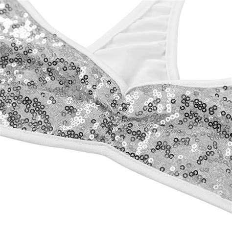 Iefiel Pi Ces Hommes Brillant Paillettes Biikini Maillot De Bain Sissy Ensemble De Lingerie