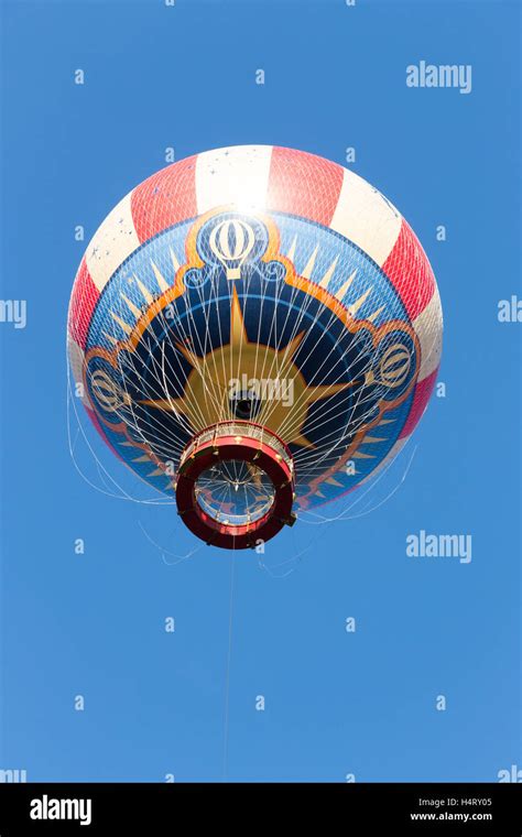 Disney S Characters In Flight Hot Air Balloon Stock Photo Alamy