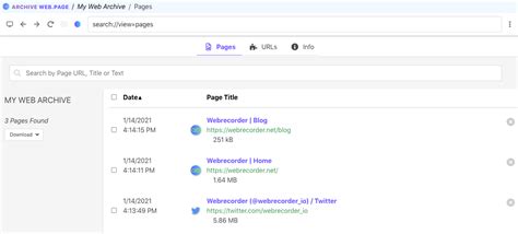 Browsing | archiveweb.page User Guide