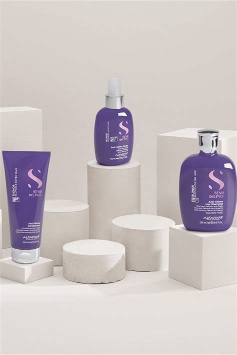 Alfaparf Milano Semi Di Lino Anti Yellow Purple Shampoo For Blonde Hair Sulfate Free
