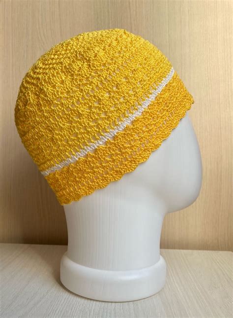 Шапка летняя «Лимонная» в интернет-магазине на Ярмарке Мастеров | Шапки ...