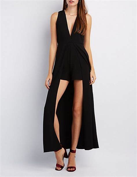 V Neck Layered Maxi Romper Maxi Romper High Waisted Romper Trendy