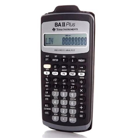 Texas Instruments Ba Ii Plus Cfa Approved Financial Calculator 10