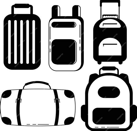 Premium Vector 5 Travel Bag Vector Copy