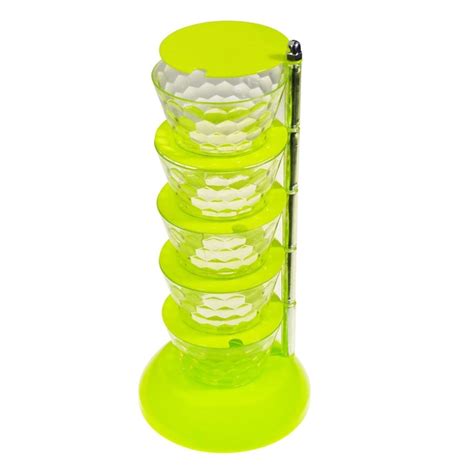 Настольная вращающаяся стойка Supretto для приправ и специй с 5 чашами ...