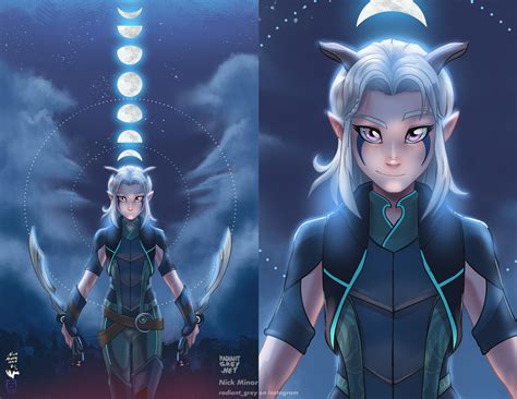 Rayla Dragon Prince Print — Radiant Grey