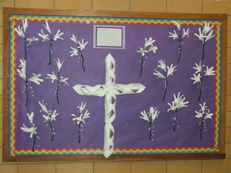 Lenten Bulletin Board | Religion idea, Preschool bulletin, Preschool ...