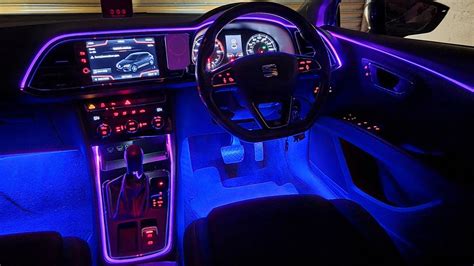 Seat Leon Fr Cupra F Ambient Light Install Rgb Led Car Interior