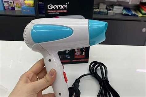 Мини фен gemei 1756 голубой купить | Бытовая техника | Festima.Ru ...