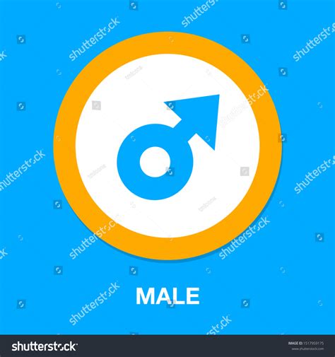 Male Sign Icon Male Sex Symbol Vector De Stock Libre De Regalías 1517959175 Shutterstock