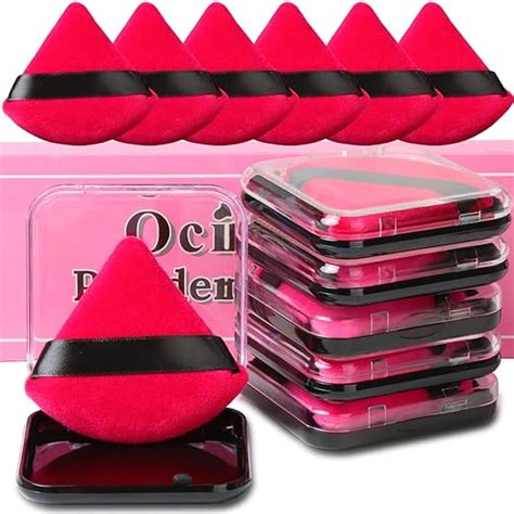 Amazon Ocim 6Pcs Triangle Powder Puffs For Face Powder Soft Velour