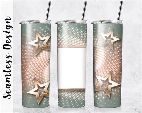 Foto Becher Vorlage Radiant Stars Gr N Oz Skinny Becher Sublimation